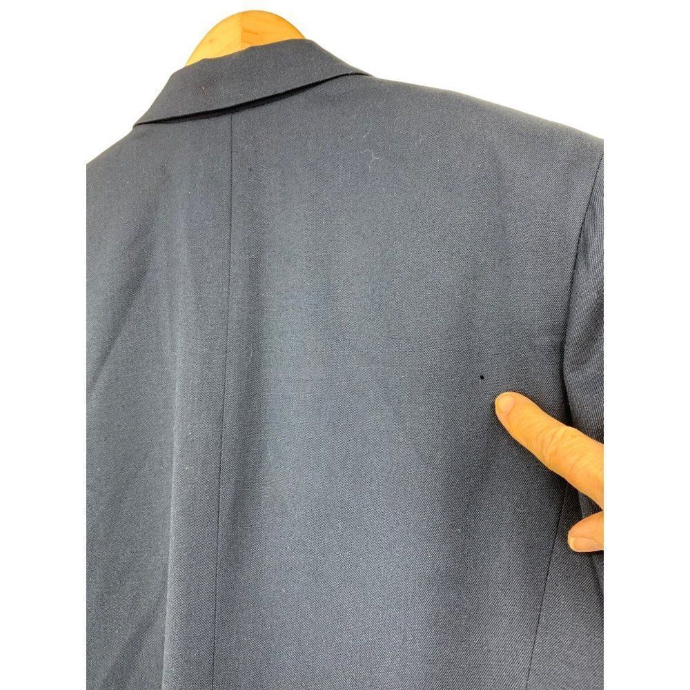 Vintage Hugo Buscati Wool Nautical Jacket Blazer Longline Women Size 12 L 2408 - Picture 15 of 16